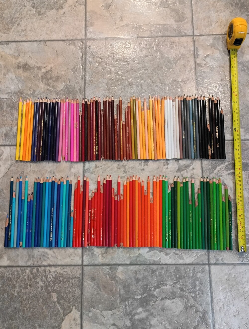 150+ Assorted Colored Pencil Lot - Multiple Colors